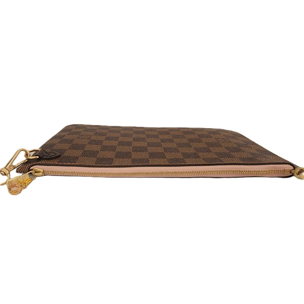 Louis Vuitton Damer Ebene Neverfull Pochette *NEW* w/unbranded crossbody strap - Picture 3 of 6